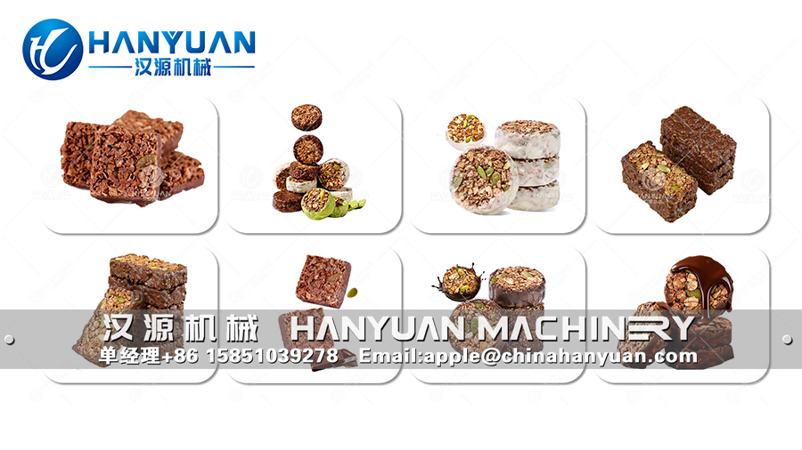 Nuts and oats chocolate bar production line